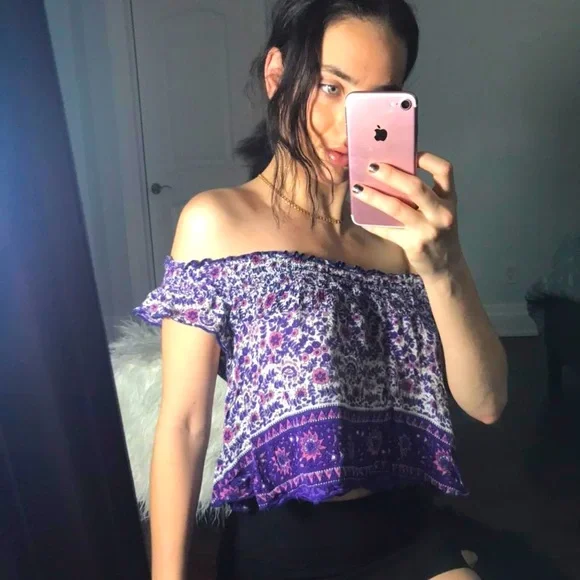 URBAN OUTFIITERS “BAND OF GYPSIES” BOHO OVER THE SHOULDER TOP - Picture 5 of 8